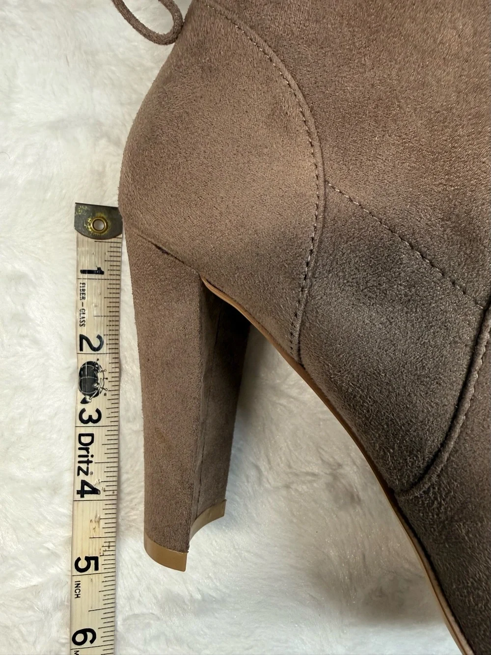 Charles David Micro Suede Bootie “SEMI” Dark Taupe